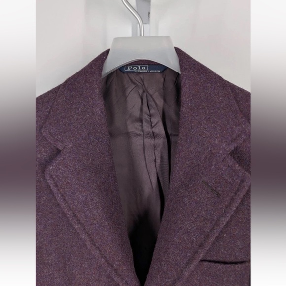 Polo Ralph Lauren Bergdorf Vintage Purple Tweed USA Unionmade Label Jacket 37" - Picture 8 of 12